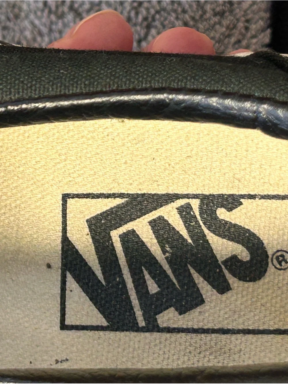 Vans Black Slip-On Canvas Loafers